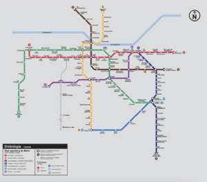 metro de santiago MAPA